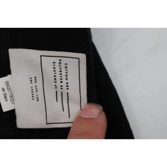 Ayr Jeans Womens 27 High Rise Skinny Jet Black Denim stretch pockets - Picture 10 of 12